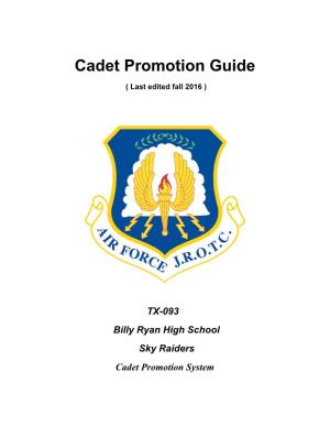 Cadet Promotion Guide