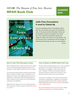 MFAH Book Club 2019