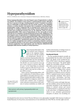 Hyperparathyroidism EDNA D