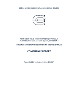 Compliance Report – Tranche 3, Subsection 4