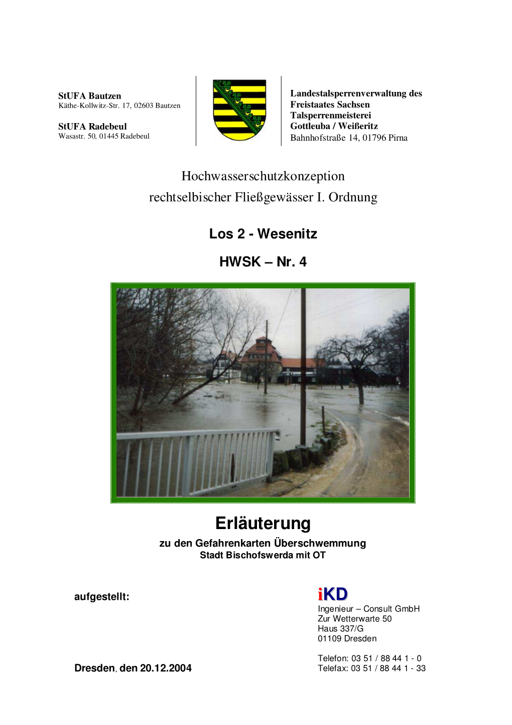 HWSK-Nr. 4, Gefahrenkarte Stadt Bischofswerda