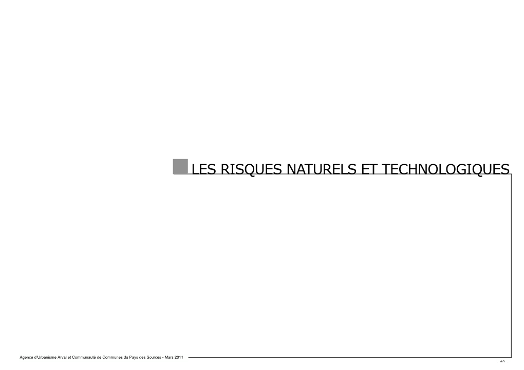 Les Risques Naturels Et Technolo G I Q U E S