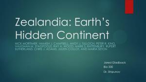 Zealandia: Earth's Hidden Continent