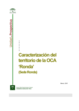 Caracterización Del Territorio De La OCA 'Ronda'