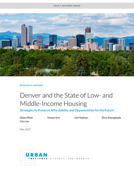 And Middle-Income Housing Strategies to Preserve Affordability and Opportunities for the Future