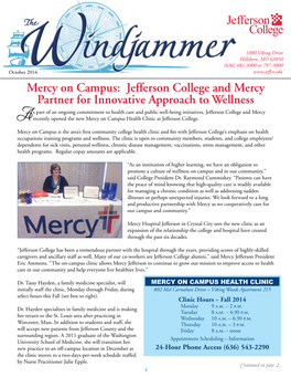Jefferson College and Mercy Partner for Innovative Approach to Wellness