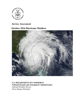 Service Assessment October 2016 Hurricane Matthew