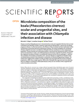 Microbiota Composition of the Koala (Phascolarctos Cinereus) Ocular