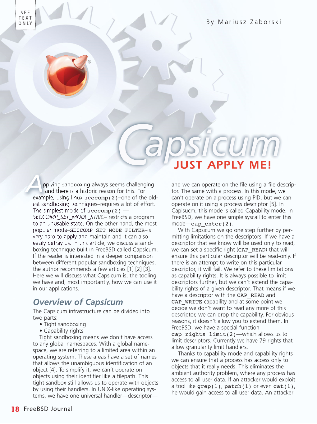 Capsicum: Just Apply