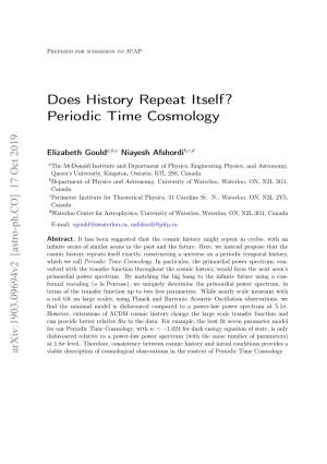 Does History Repeat Itself? Periodic Time Cosmology