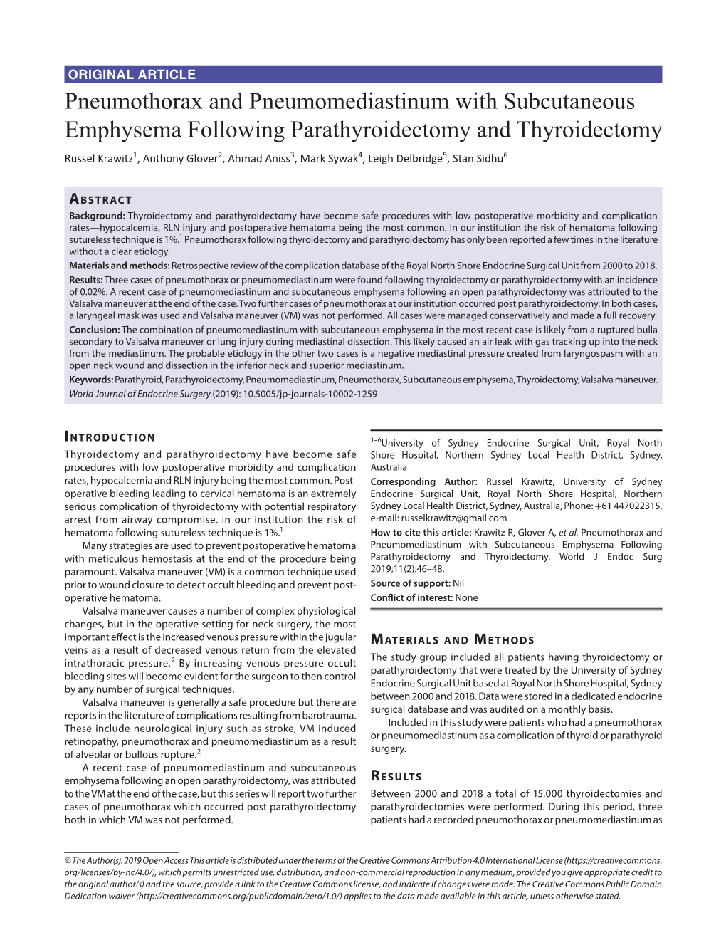 Pneumothorax and Pneumomediastinum With