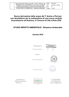 Provincia Di Pordenone, Prima Di Immettersi Nel F