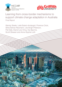 Learning from Cross-Border Mechanisms to Support Climate Change Adaptation in Australia Final Report