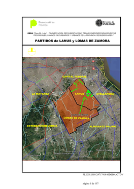 PARTIDOS De LANUS Y LOMAS DE ZAMORA