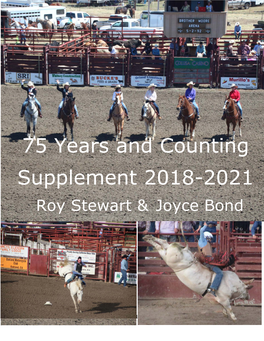 75 Years and Counting Supplement 2018-2021 Roy Stewart & Joyce Bond