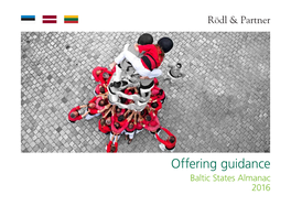Baltic States Almanac 2016 Offering Guidance