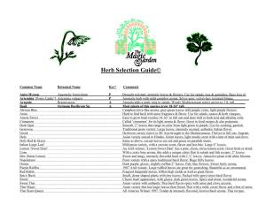 Herb Selection Guide©