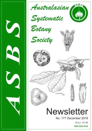ASBS Newsletter I Gave an Overview of Outside Our Sector), and of the Importance and Taxonomy Australia and Its Role and Governance