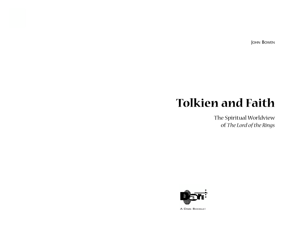 Tolkien and Faith.Pdf