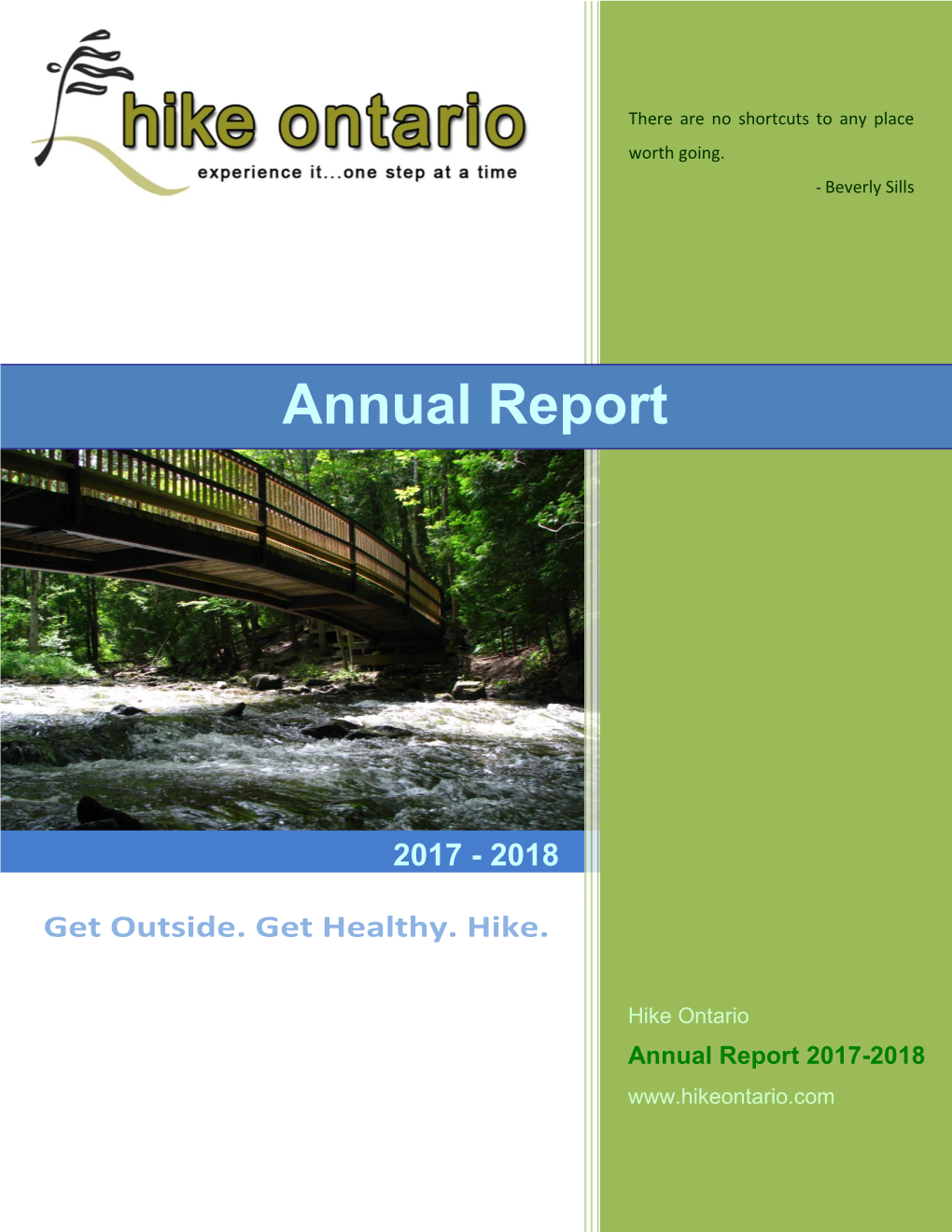 Hike Ontario 2017-2018 Annual Report