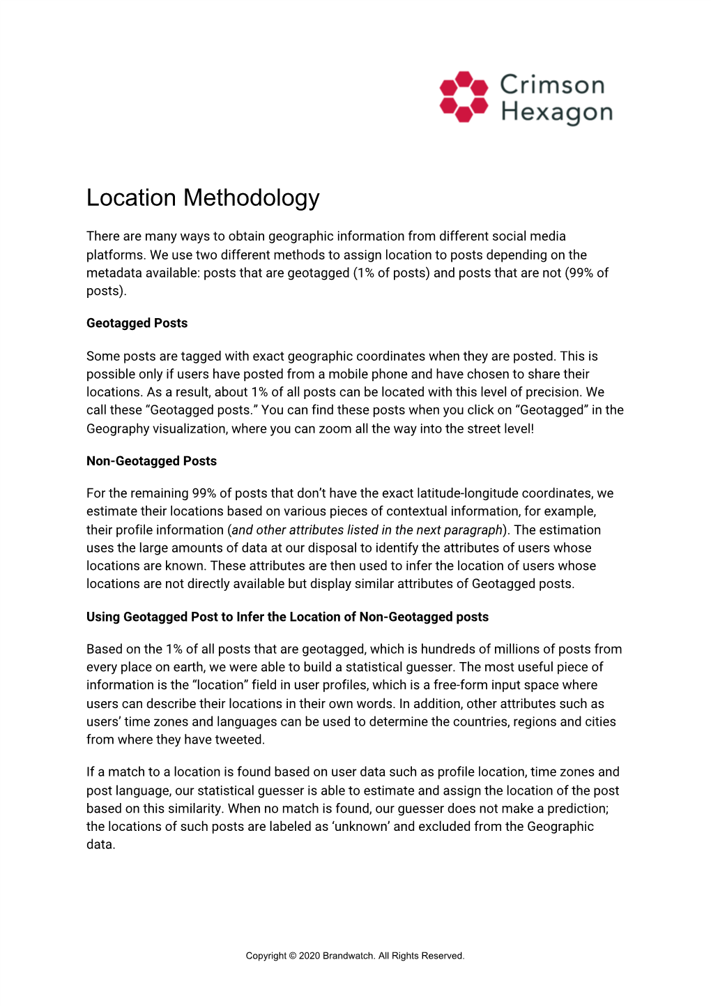 Location Methodology