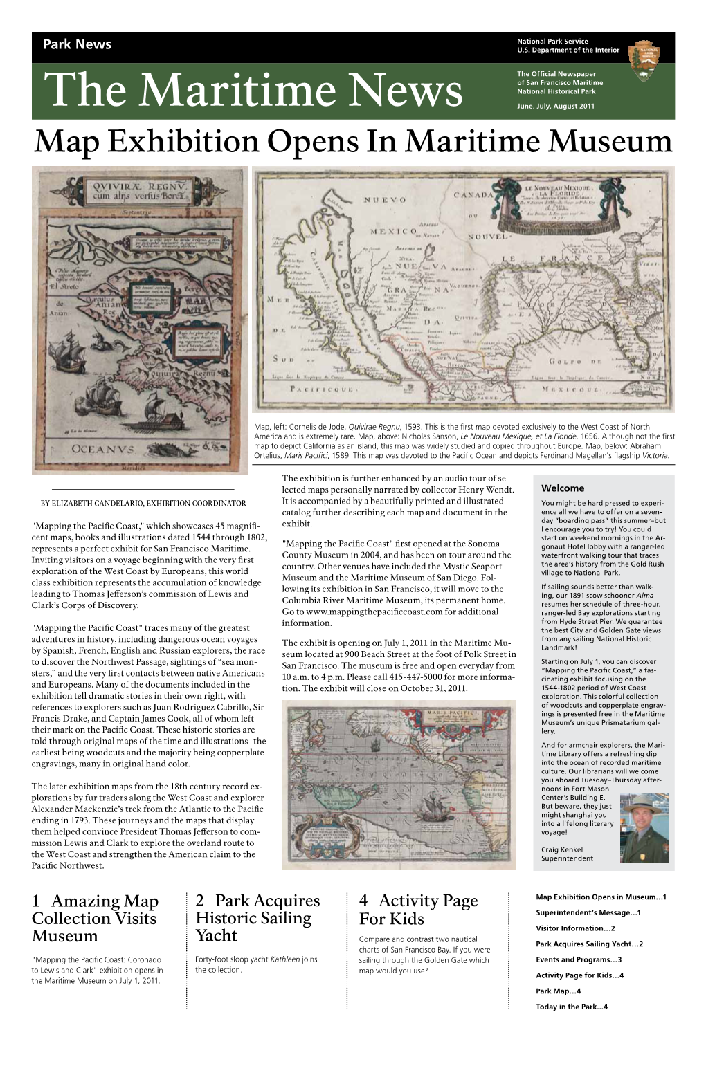 The Maritime News June, July, August 2011 Map Exhibition Opens in Maritime Museum