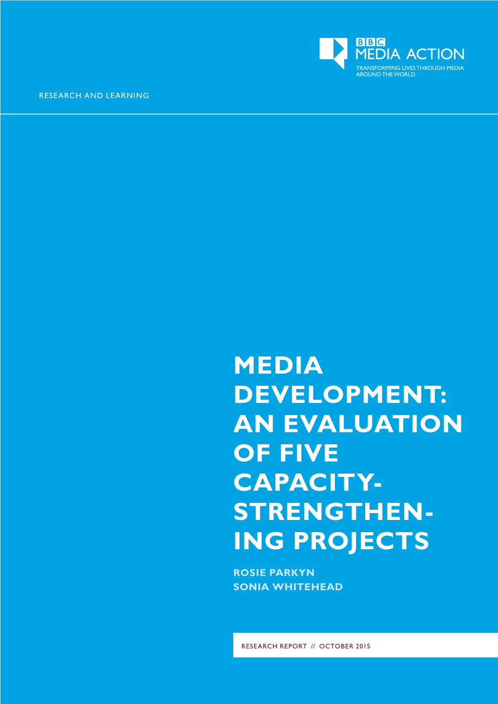 Media Development: an Evaluation of Five Capacity- Strengthen- Ing Projects