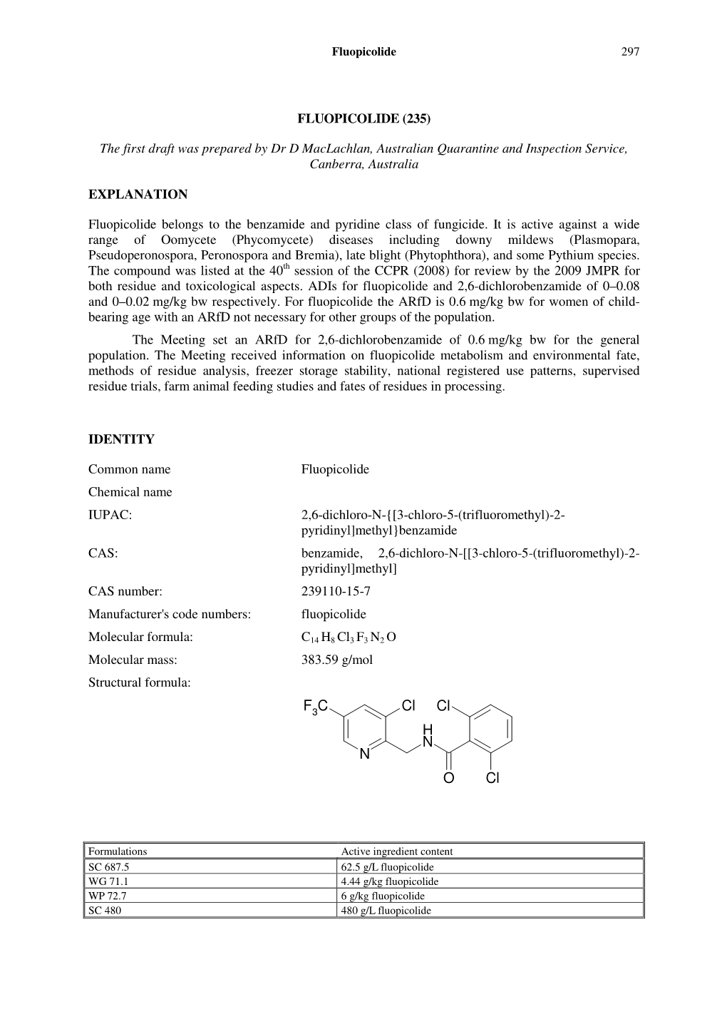 Evaluation Are Reported Below (FAO Manual 2002)