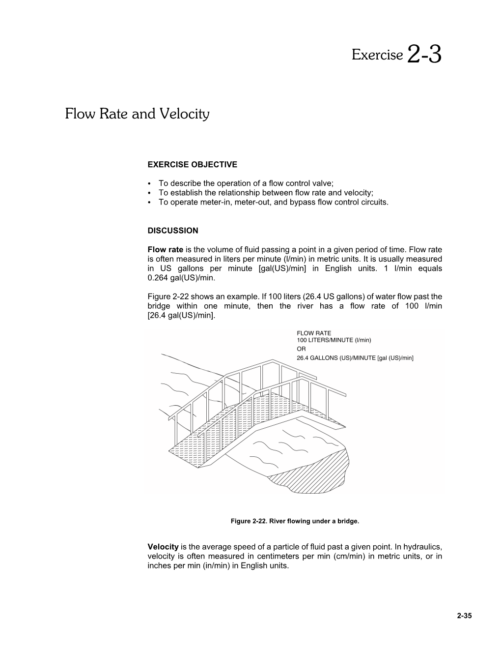 Exercise 2-3 Flow Rate and Velocity