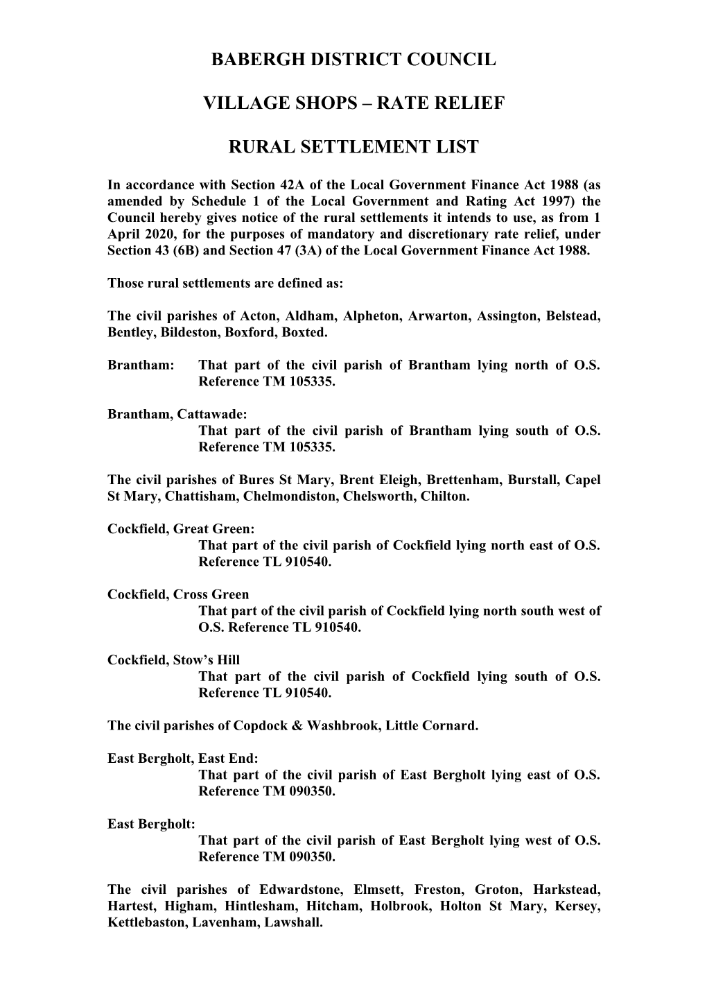 Babergh District Council