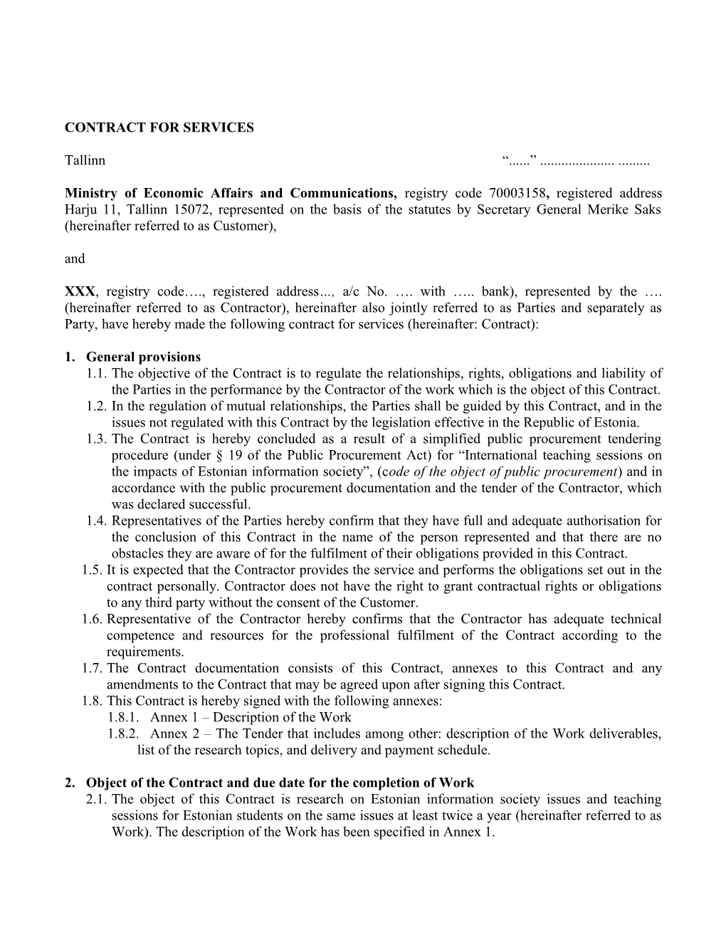 Contract for Services s2