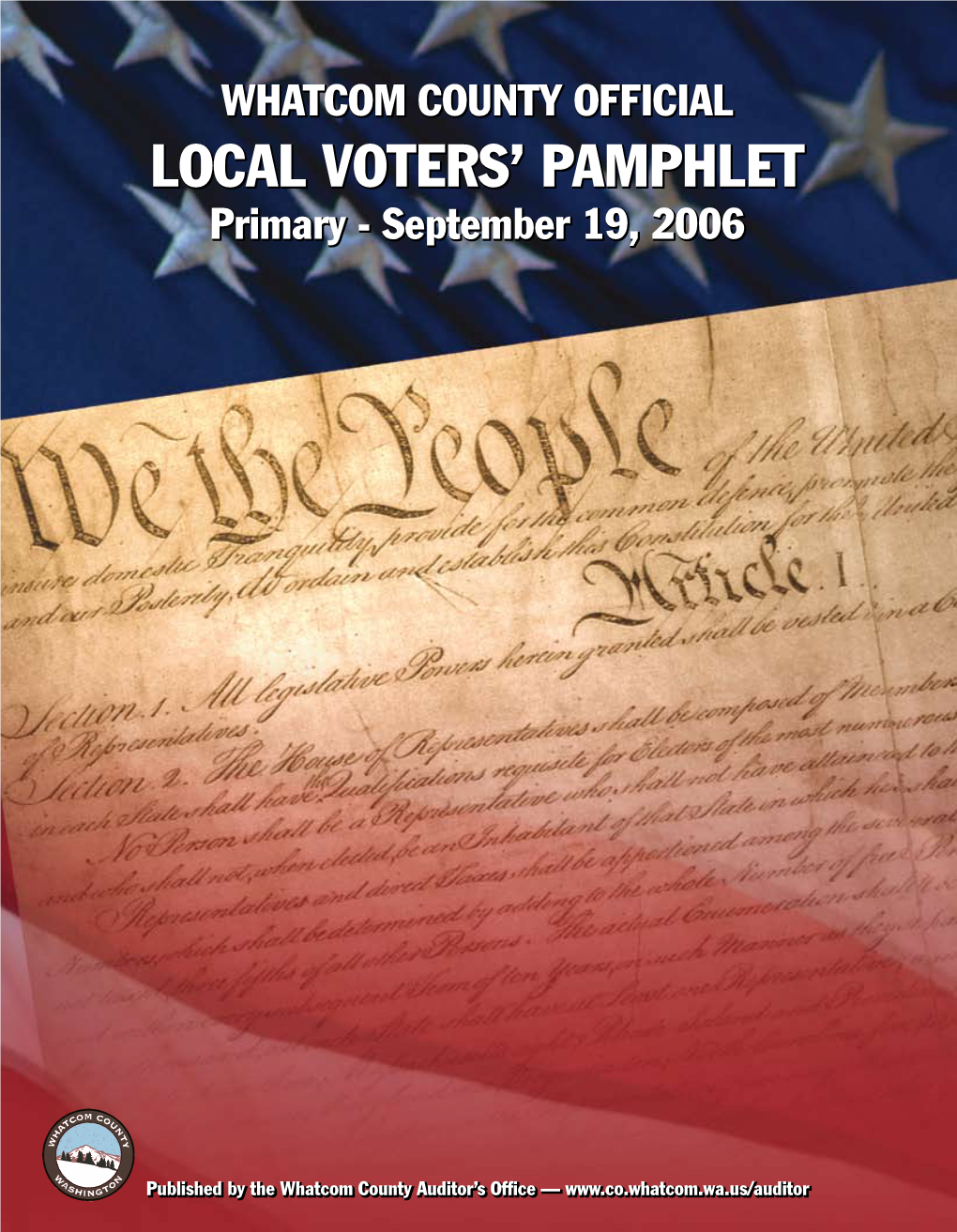 Local Voters' Pamphlet