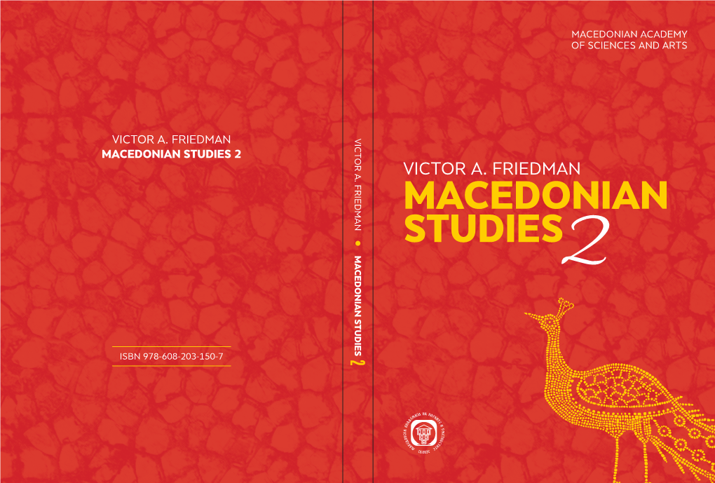 Macedonian Studies 2