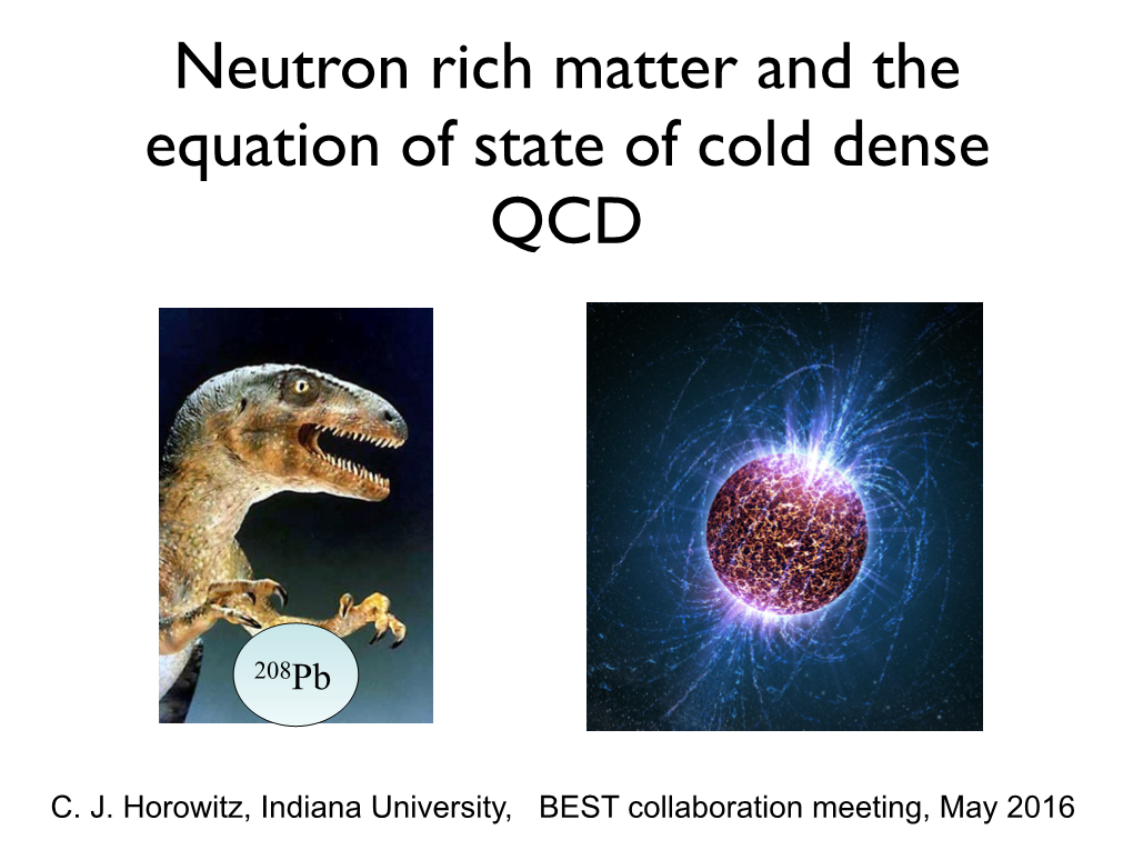 Neutron Rich Matter and the Equation of State of Cold Dense QCD