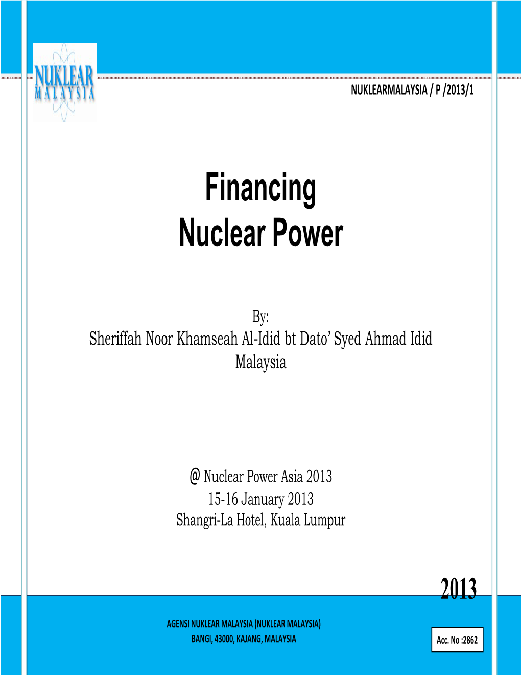 Financing Nuclear Power