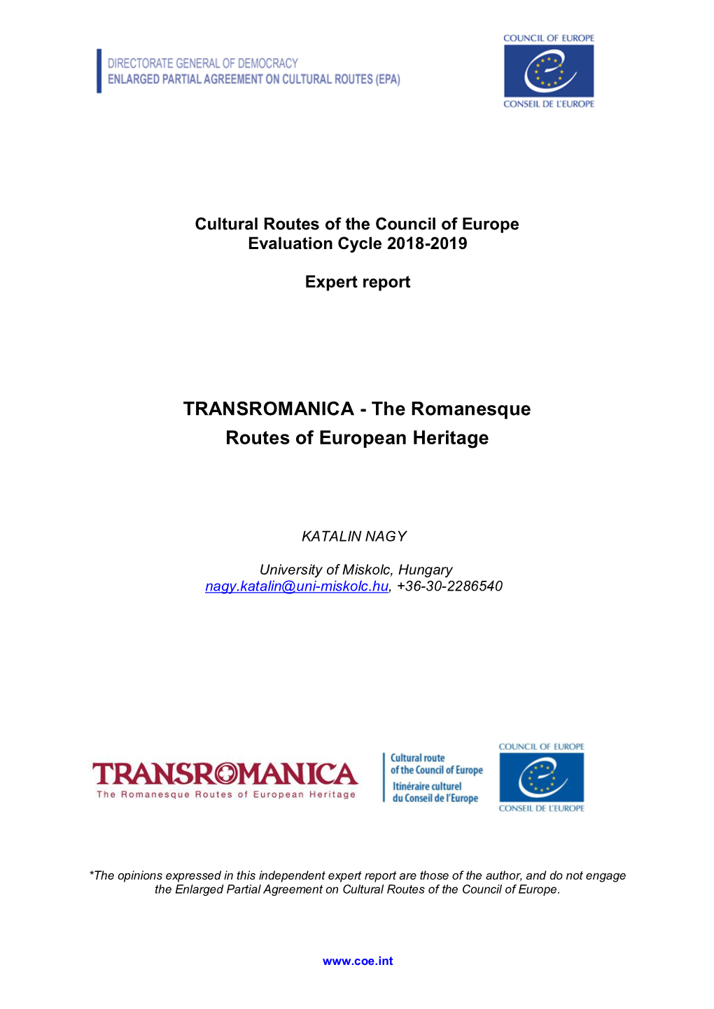 TRANSROMANICA - the Romanesque Routes of European Heritage