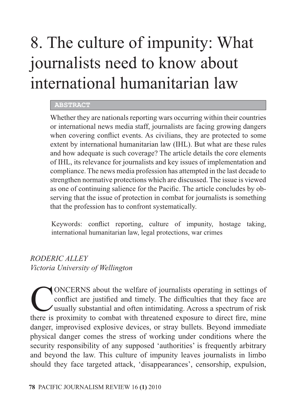 What Journalists Need to Know About International Humanitarian Law