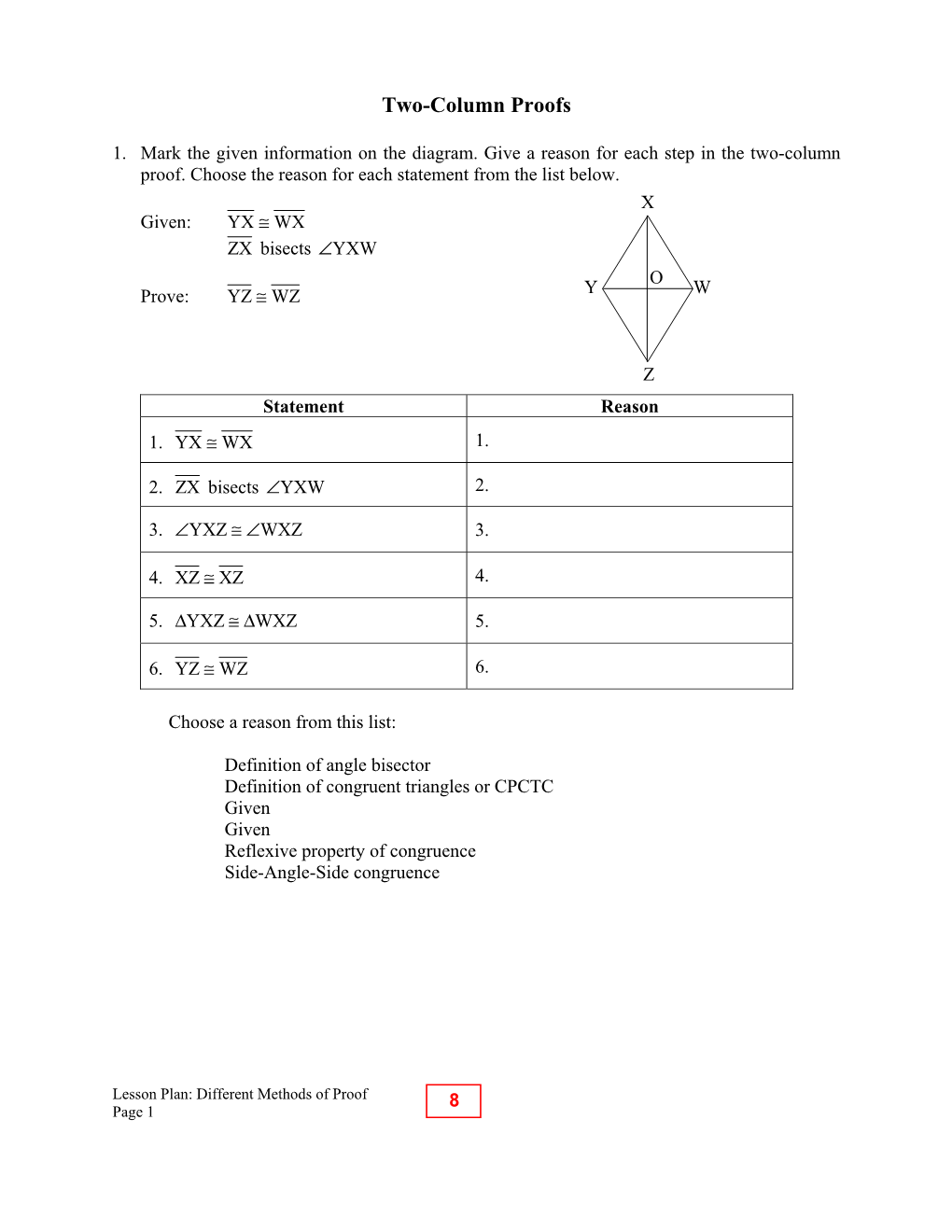 Two-Column Proofs