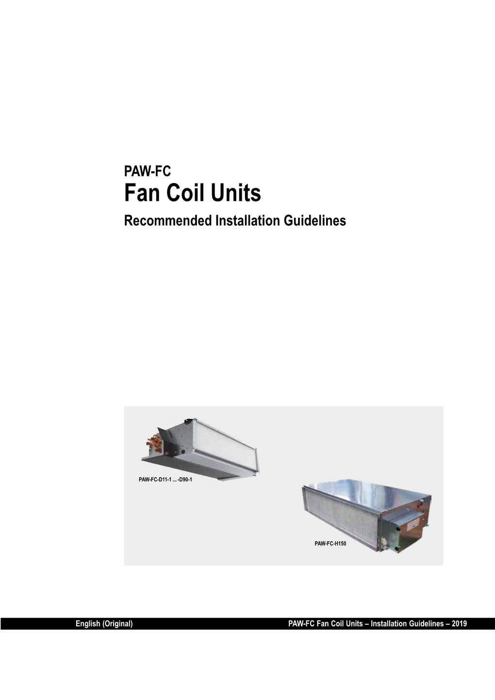 Fan Coil Units Recommended Installation Guidelines