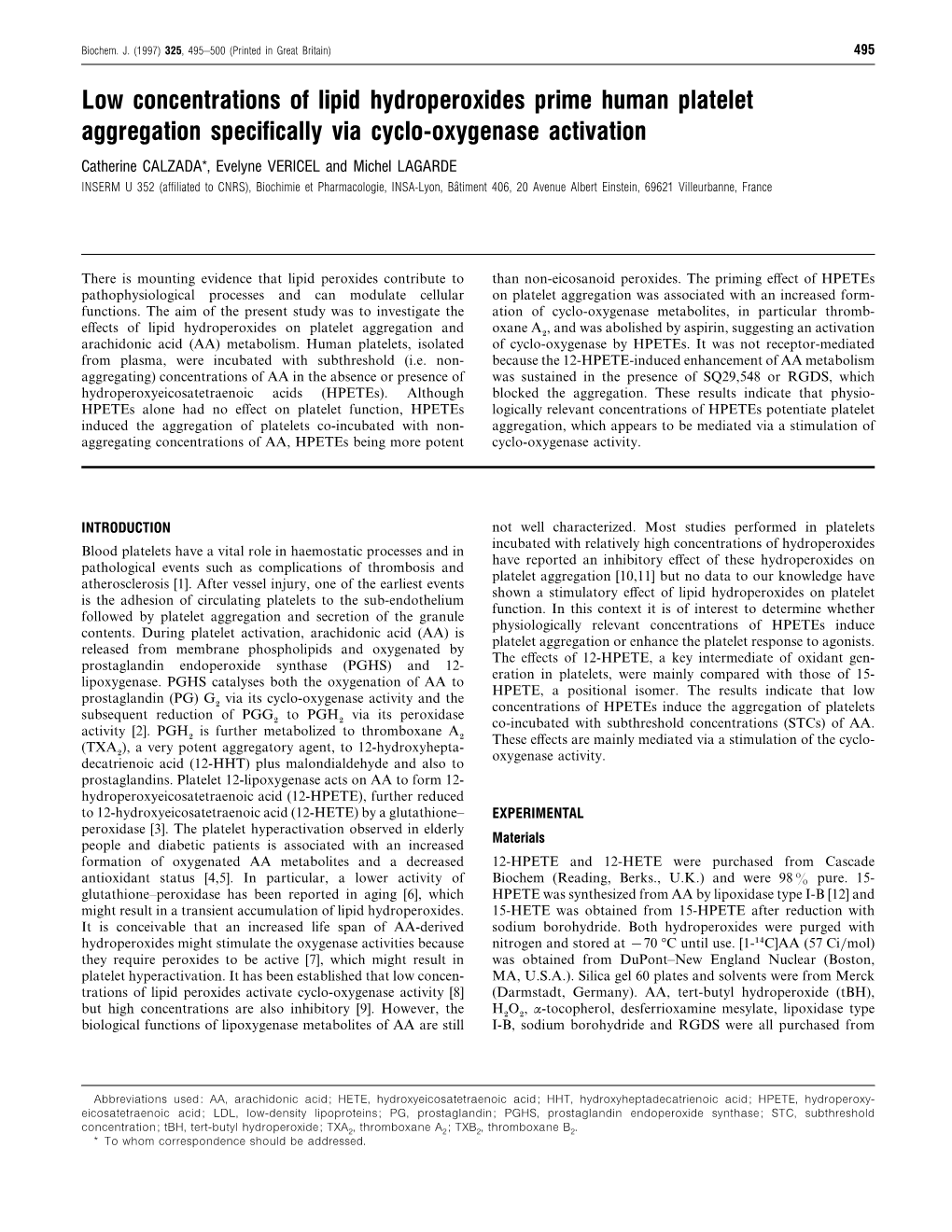 Low Concentrations of Lipid Hydroperoxides Prime Human