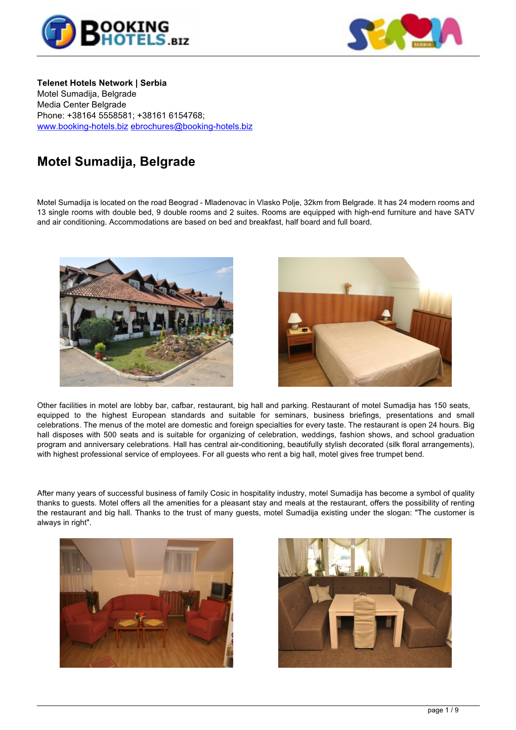 Motel Sumadija, Mladenovac