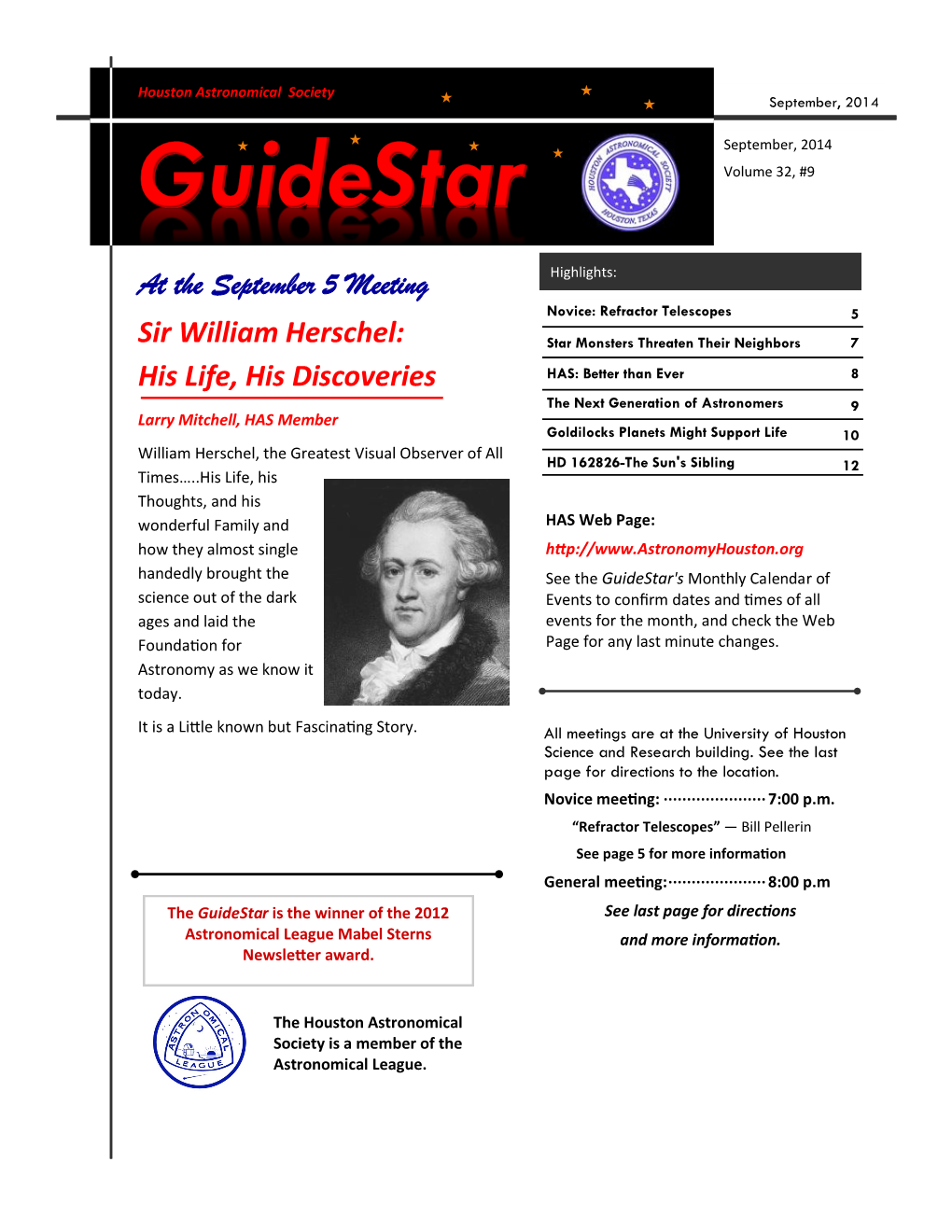 Guidestar September, 2014