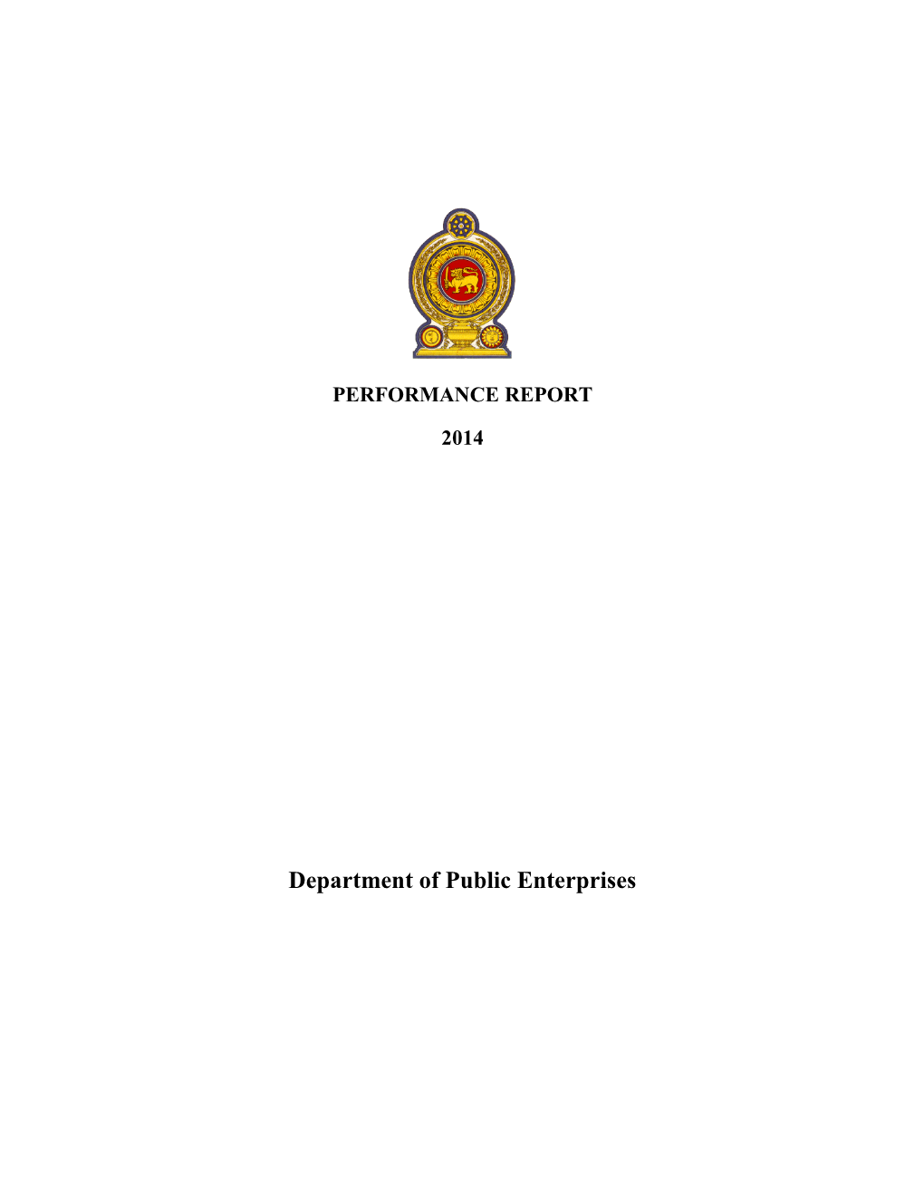 Department of Public Enterprises – Performance Report 2012