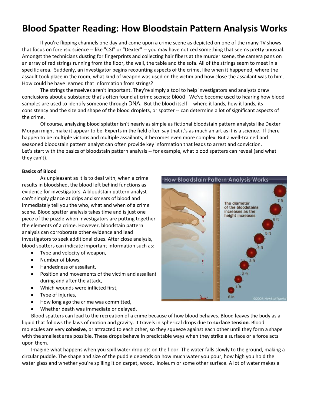 Blood Spatter Reading: How Bloodstain Pattern Analysis Works