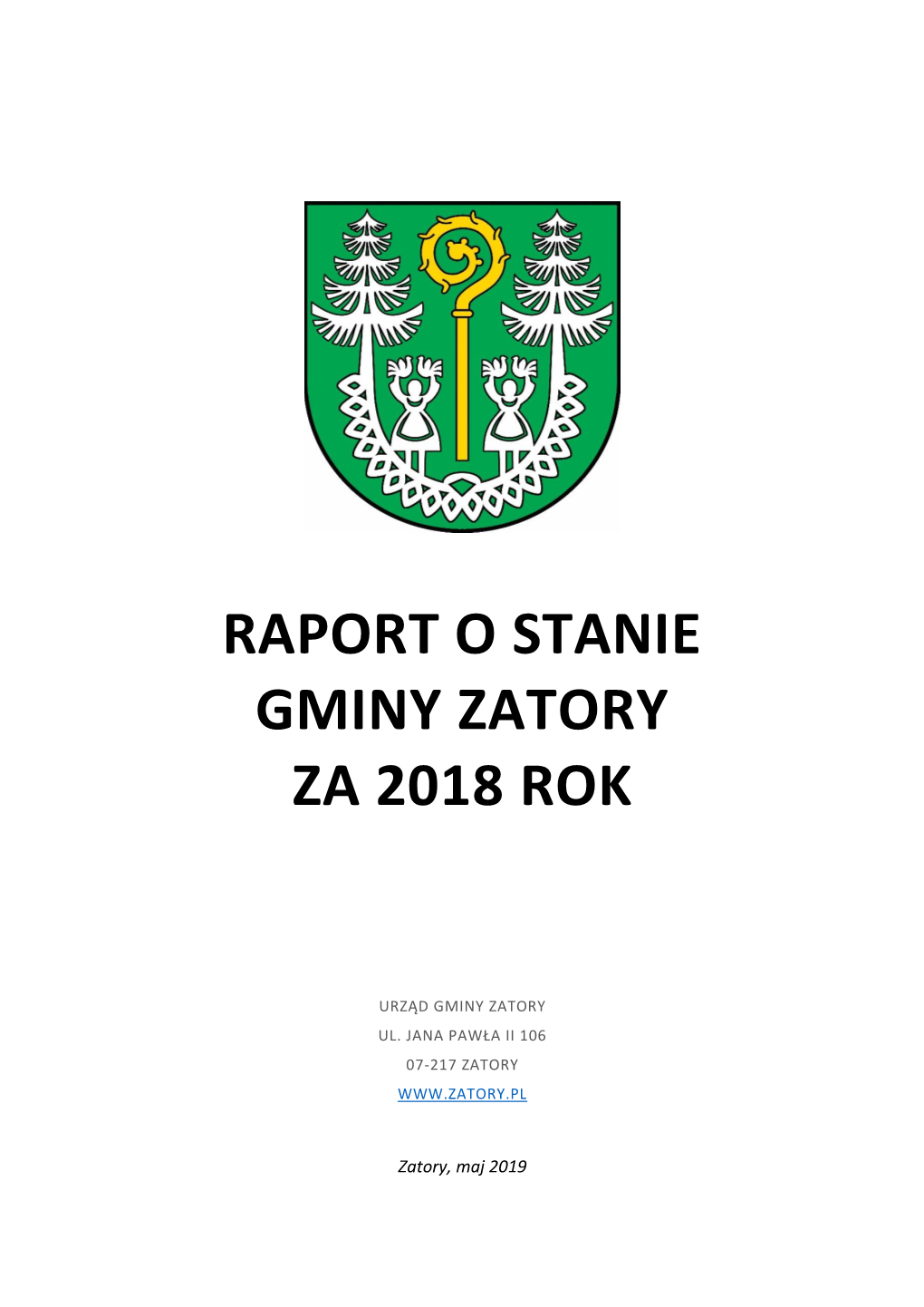 Raport O Stanie Gminy Zatory Za 2018 Rok