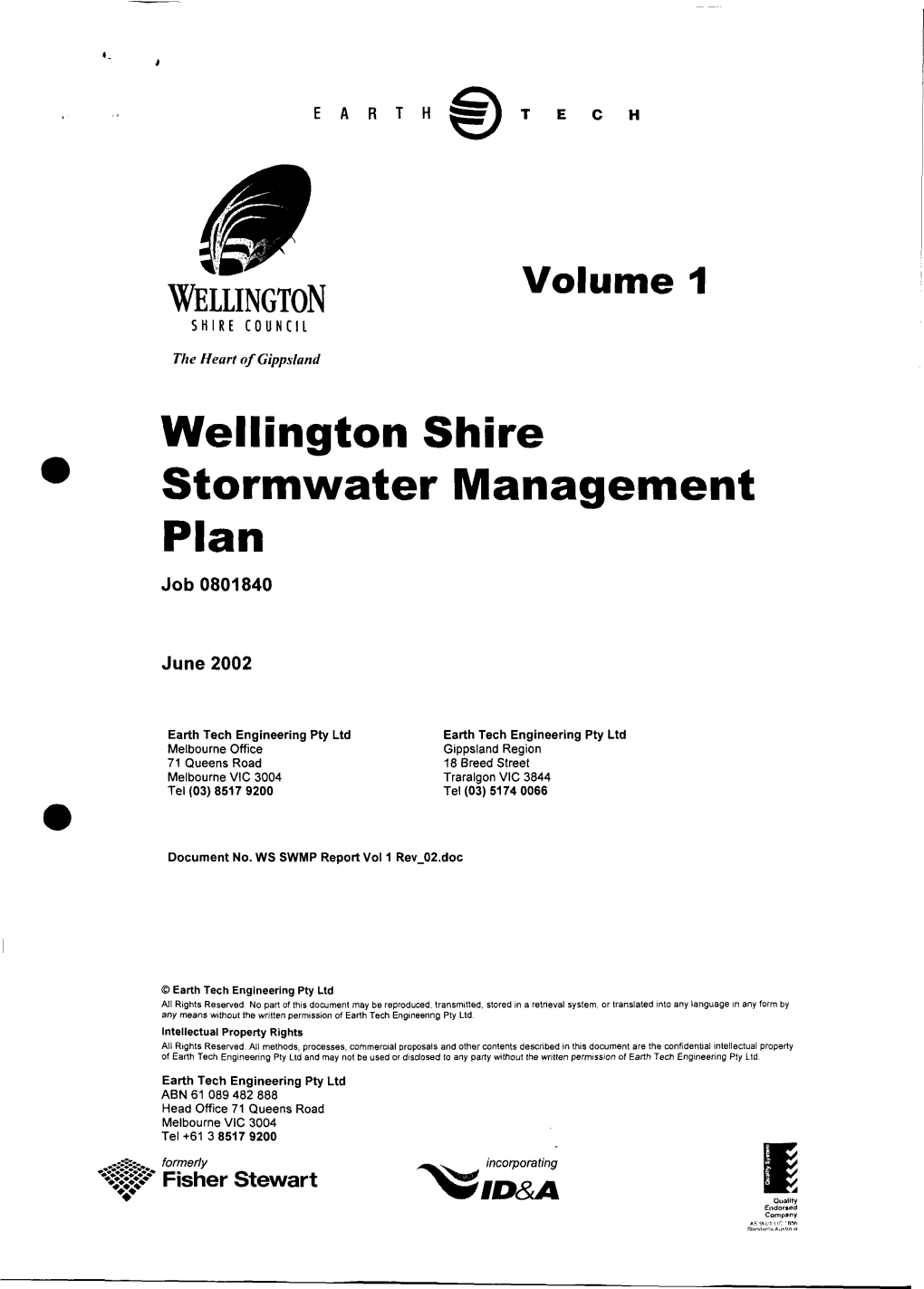 Wellington Shire • Stormwater Management Plan Job 0801840