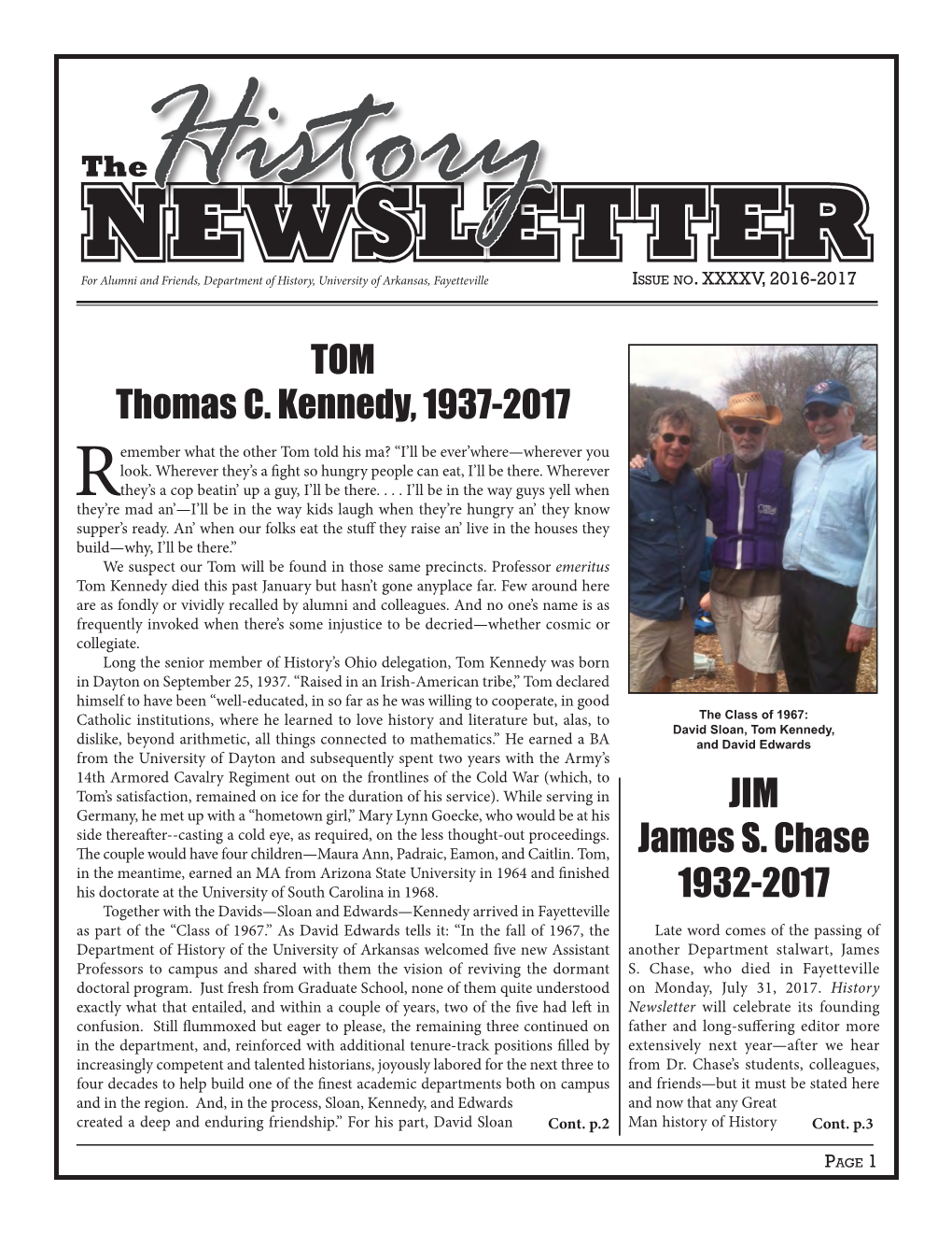 2016-2017 Newsletter