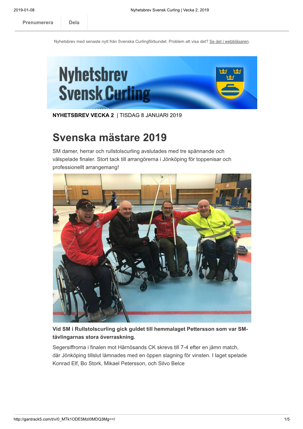 Nyhetsbrev Vecka 2 2019