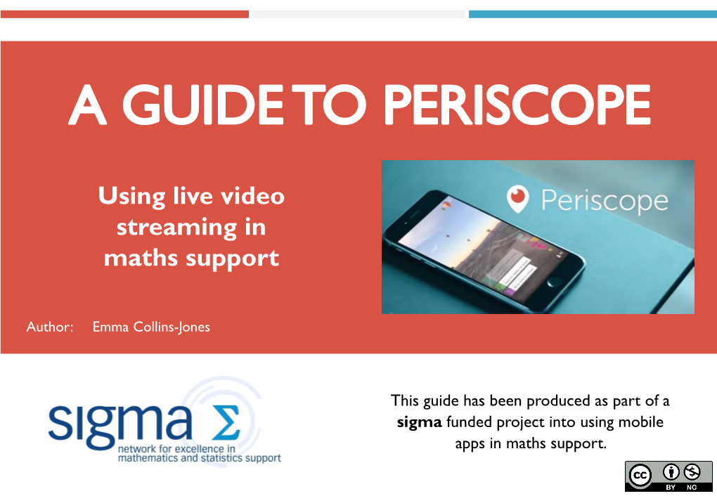 Guide to Live Streaming Via Periscope