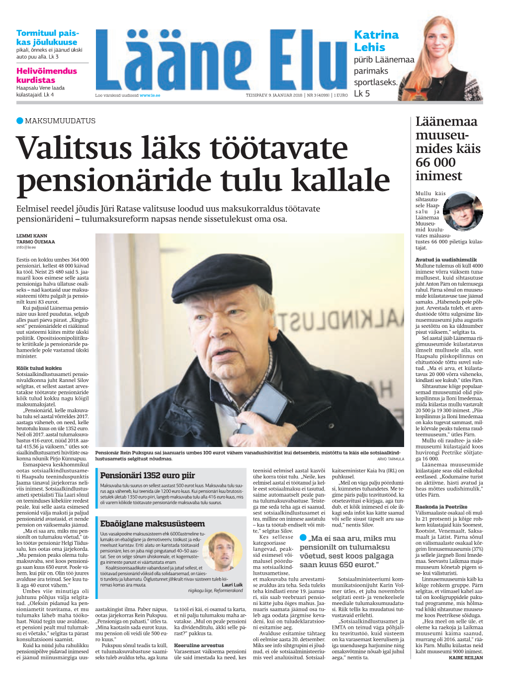 Valitsus Läks Töötavate Pensionäride Tulu Kallale